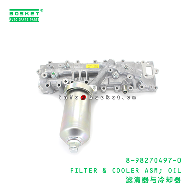 8-98270497-0 FILTER & COOLER ASM; OIL suitable for ISUZU 8982704970