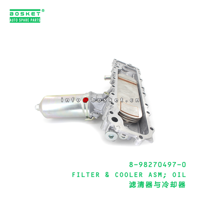 8-98270497-0 FILTER & COOLER ASM; OIL suitable for ISUZU 8982704970
