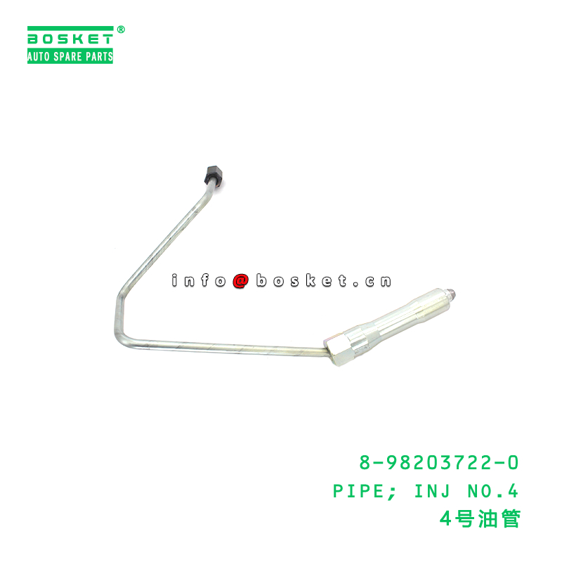 8-98203722-0 Injection No.4 Pipe suitable for ISUZU   8982037220