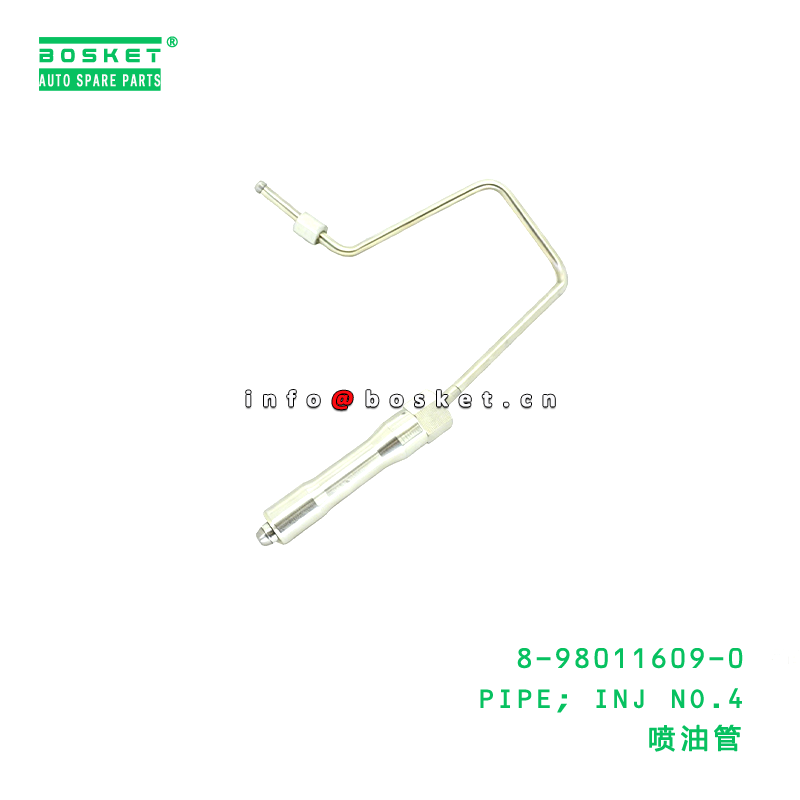 8-98011609-0 INJ NO.4 Fuel Injection Pipe Suitable for ISUZU 4JJ1 8980116090