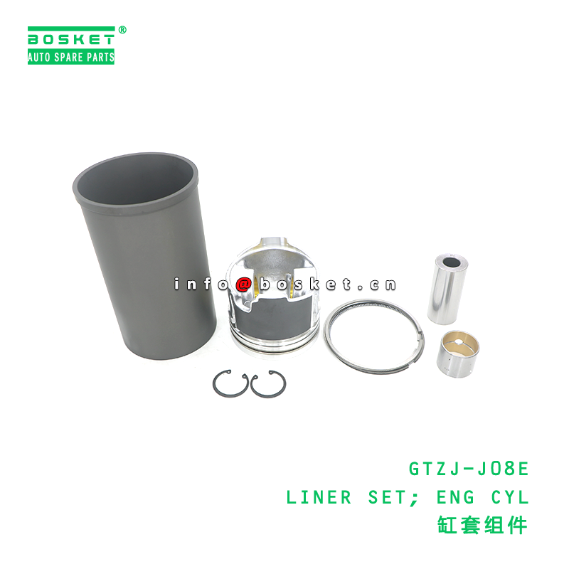 GTZJ-J08E ABA Liner Set Engine Cylinder Liner for HINO 500 J05E J08E with 3 Months Warranty