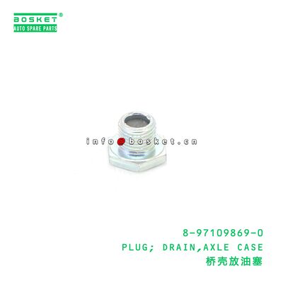 8-97109869-0 PLUG; DRAIN,AXLE CASE เหมาะสําหรับ ISUZU 8971098690