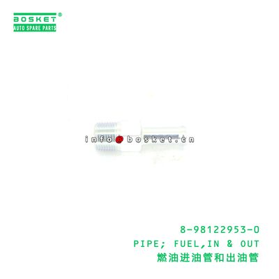 ISUZU VC46 6UZ1 ท่อเชื้อเพลิงสําหรับเชื้อเพลิงในและออกด้วยหมายเลขชิ้น 8981229530